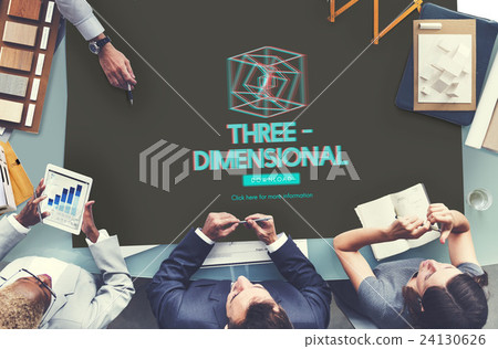 3D Three Dimensional Futuristic Display Modern Concept 3D Three Dimensional Futuristic Display Modern Concept 24130626
