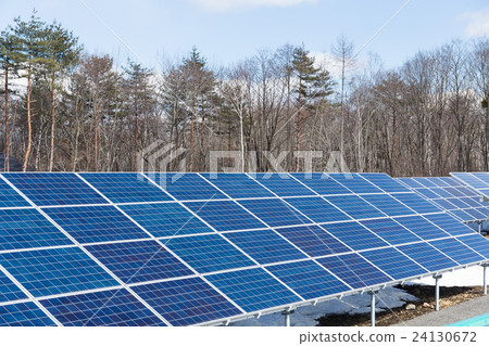 Solar energy panel station 24130672