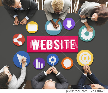 Website Internet Networking Social Browser Data Concept 24130675