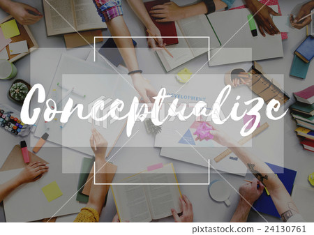 Imagine Create Curate Conceptualize Ideas Concept 24130761