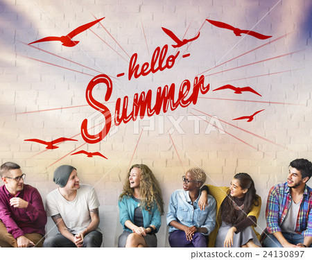 Summer Beach Holiday Vacation Summertime Concept Summer Beach Holiday Vacation Summertime Concept 24130897