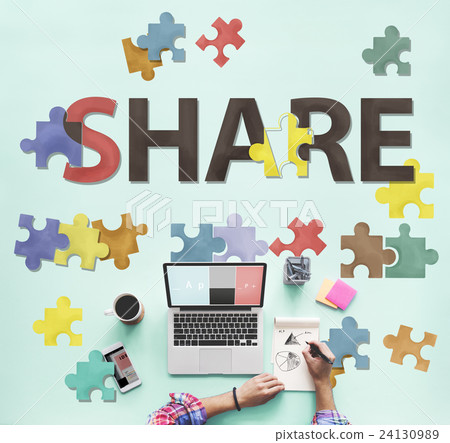 Share Distribution Exchange Communication Connection Concept Share Distribution Exchange Communication Connection Concept 24130989