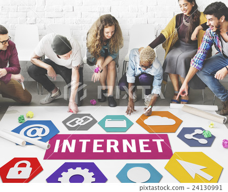 Internet Online Digital Technology Connection Concept Internet Online Digital Technology Connection Concept 24130991