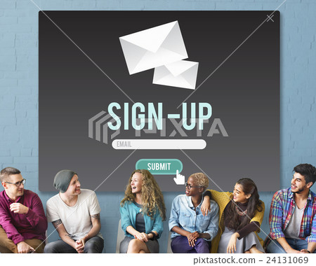 Sign-in Sign-up Application Apply Enroll Enter Concept 24131069