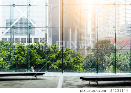 Glass wall in the office building Glass wall in the office building 24131144