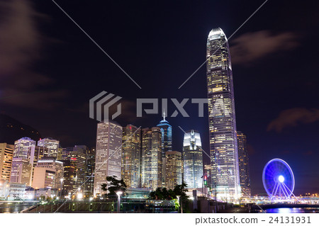 Hong Kong skyline at night 24131931