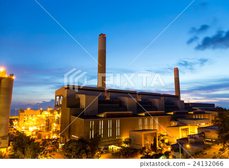 Power plant at sunset 24132066