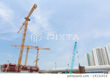 Construction site and sky 24132414