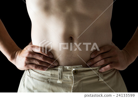 Naked man black back 24133599