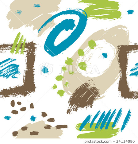 Vector seamless pattern brush strokes. - Stock Illustration [24134090 ...