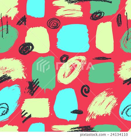 Vector seamless pattern brush strokes. - Stock Illustration [24134110 ...