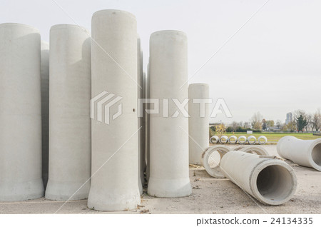 Pipe of cement for the building trade Pipe of cement for the building trade 24134335