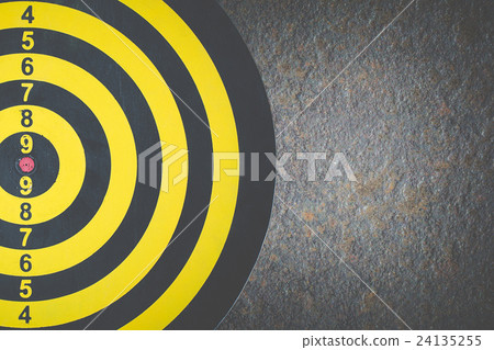 Darts Board on grunge dirt steel texture Darts Board on grunge dirt steel texture 24135255