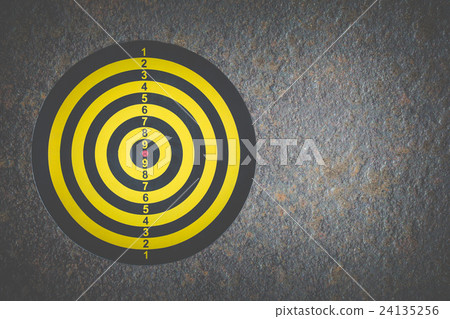 Darts Board on grunge dirt steel texture Darts Board on grunge dirt steel texture 24135256