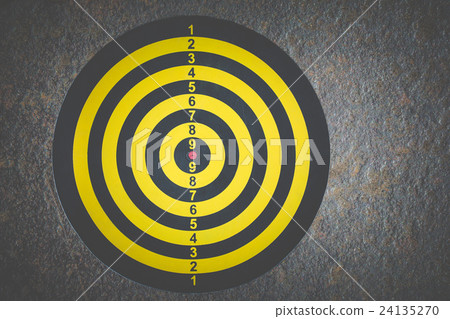 Darts Board on grunge dirt steel texture Darts Board on grunge dirt steel texture 24135270