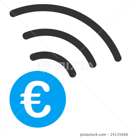 Euro Announce Flat Vector Icon 24135898