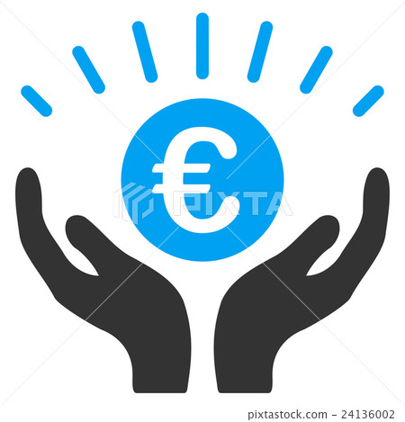 Euro Prosperity Flat Vector Icon - Stock Illustration [24136002] - PIXTA