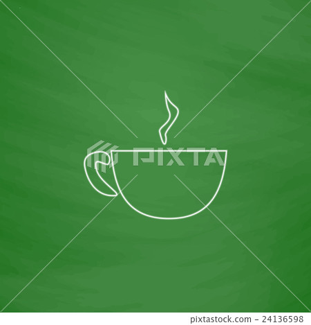 Coffee computer symbol Coffee computer symbol 24136598