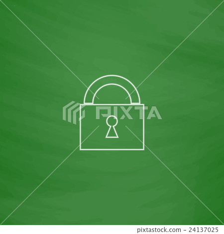 Padlock computer symbol - Stock Illustration [24137025] - PIXTA