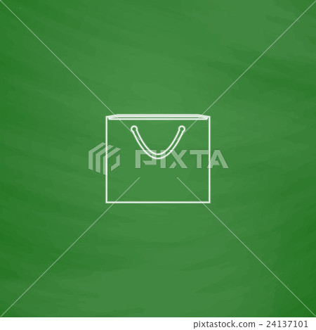 Shopping bag computer symbol Shopping bag computer symbol 24137101