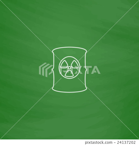 Radioactive waste computer symbol 24137202
