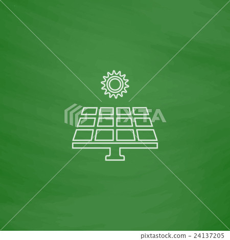 Solar energy computer symbol - Stock Illustration [24137205] - PIXTA