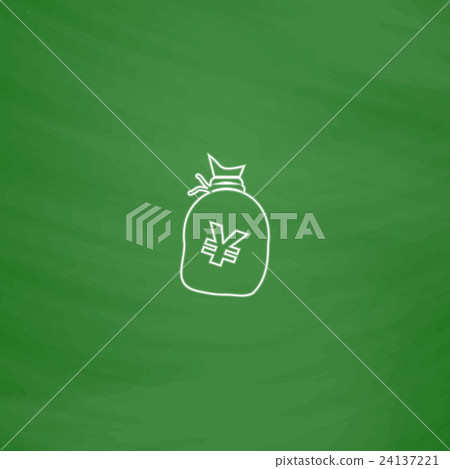 Yen bag computer symbol Yen bag computer symbol 24137221