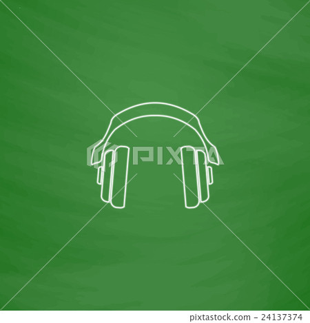 Headphones computer symbol - Stock Illustration [24137374] - PIXTA