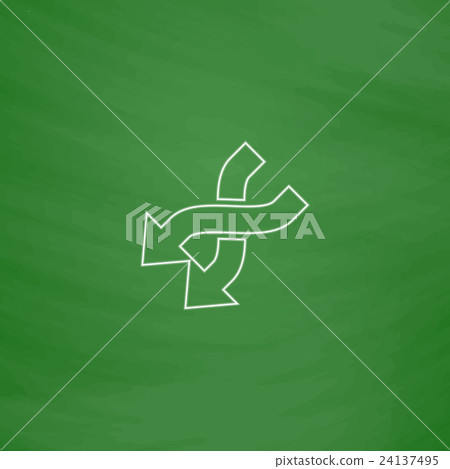 intersection arrow computer symbol intersection arrow computer symbol 24137495