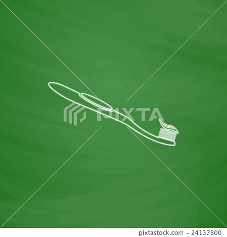 Toothbrush computer symbol 24137800