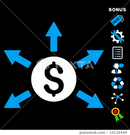 Cashout Flat Vector Icon With Bonus 24138444