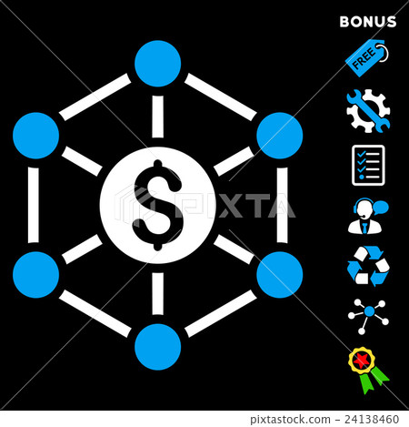 Financial Radial Scheme Flat Vector Icon With 24138460