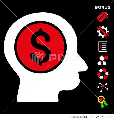 Banker Flat Vector Icon With Bonus - Stock Illustration [24139828] - PIXTA