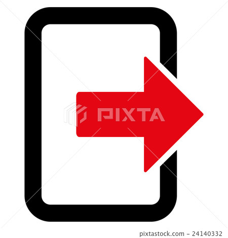 Exit Door Flat Glyph Icon 24140332
