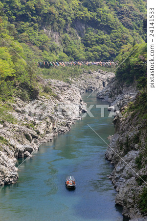 Tokushima Prefecture Miyoshi City Oboke Koboke River Downhill 24141533