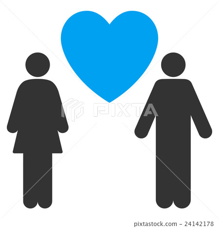 Love Couple Flat Vector Icon - Stock Illustration [24142178] - PIXTA