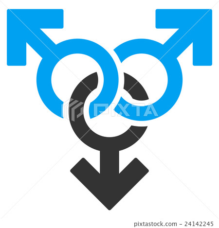 Group Gay Sex Flat Vector Icon Group Gay Sex Flat Vector Icon 24142245