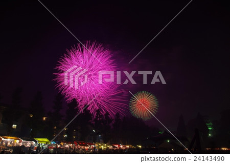 Okazaki castle Ieyasu public summer festival firework display 24143490