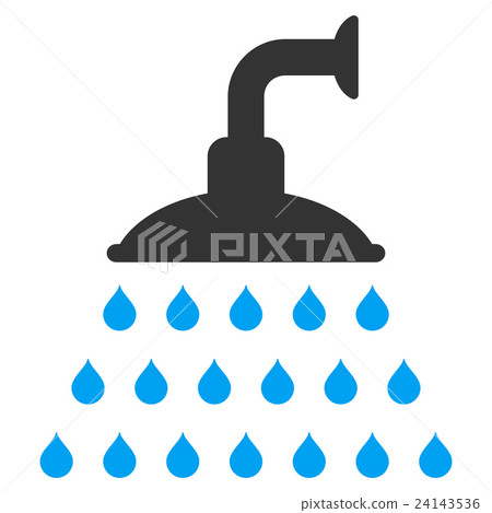 Shower Flat Vector Icon Shower Flat Vector Icon 24143536