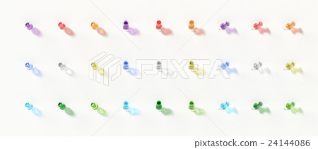 Transparent pin illustration CG 24144086