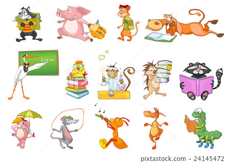 Vector set of animals illustrations. Vector set of animals illustrations. 24145472