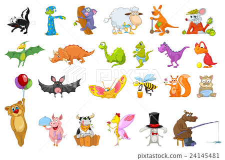 Vector set of animals illustrations. Vector set of animals illustrations. 24145481