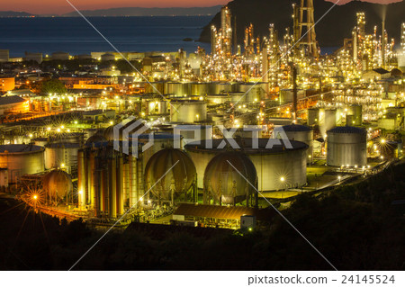 Factory night view Factory night view 24145524