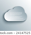 Vector illustration of cloud. 24147525