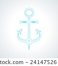 Simple anchor isolated vector illustration. 24147526