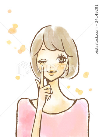 Eyed women playing eye care Eyed women playing eye care 24149291