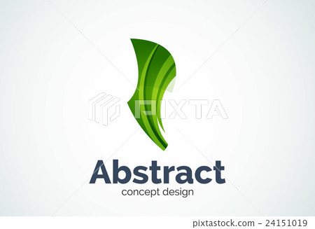 Abstract wave logo template, smooth motion concept 24151019