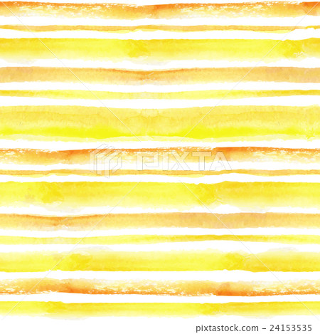Watercolor strips seamless pattern set.Yellow 24153535