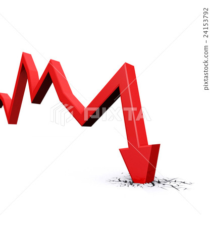 Economic Crisis. Bussiness fall. 24153792
