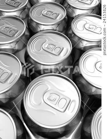 Close up aligned soda cans Close up aligned soda cans 24153826